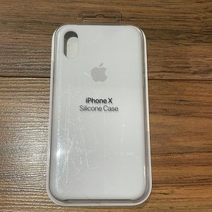 BRAND NEW Apple IPhone X White Silicone Case